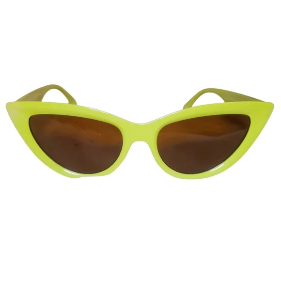 Chic Yellow Cat-Eye Sunglasses - Picture 3 of 5